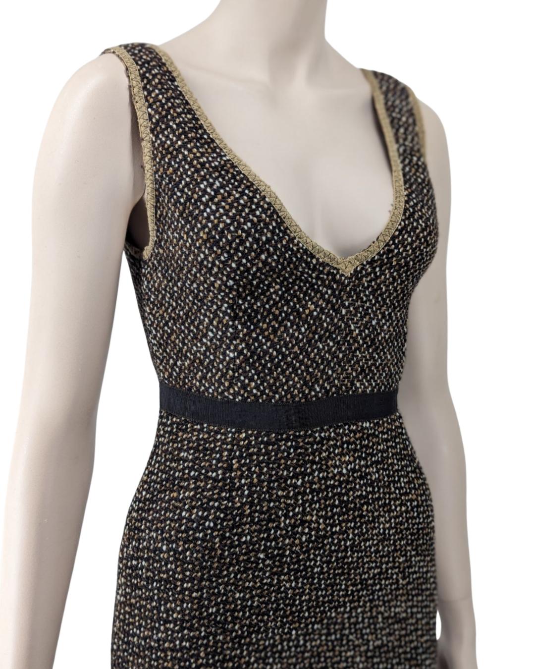 Prada Fall 2000 Runway Tweed Dress by Miuccia Prada For Sale 6