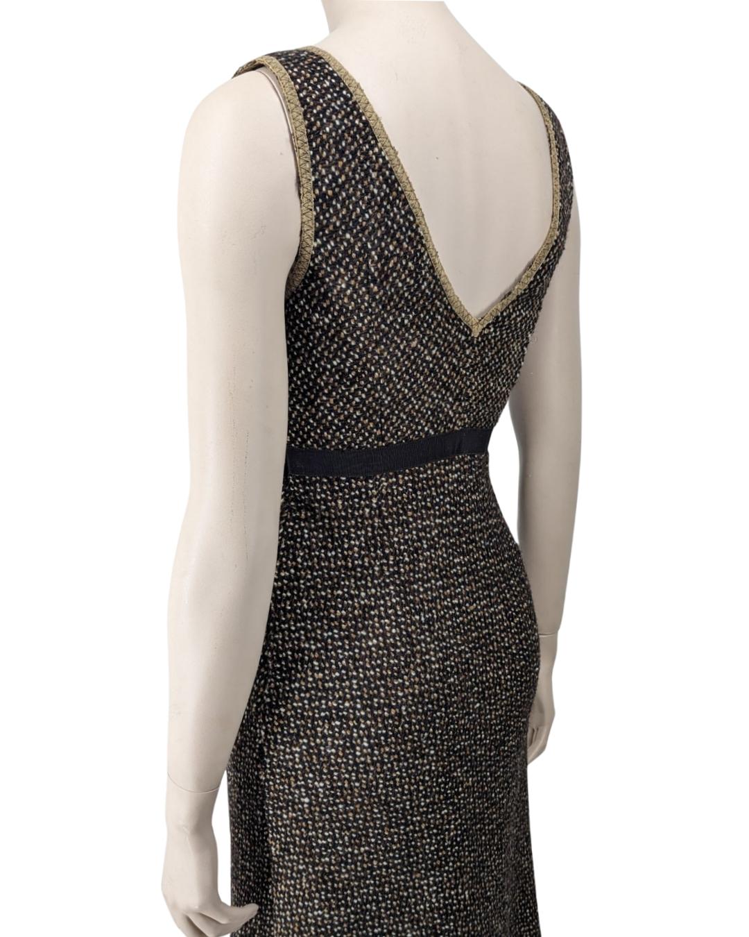 Prada Fall 2000 Runway Tweed Dress by Miuccia Prada For Sale 4