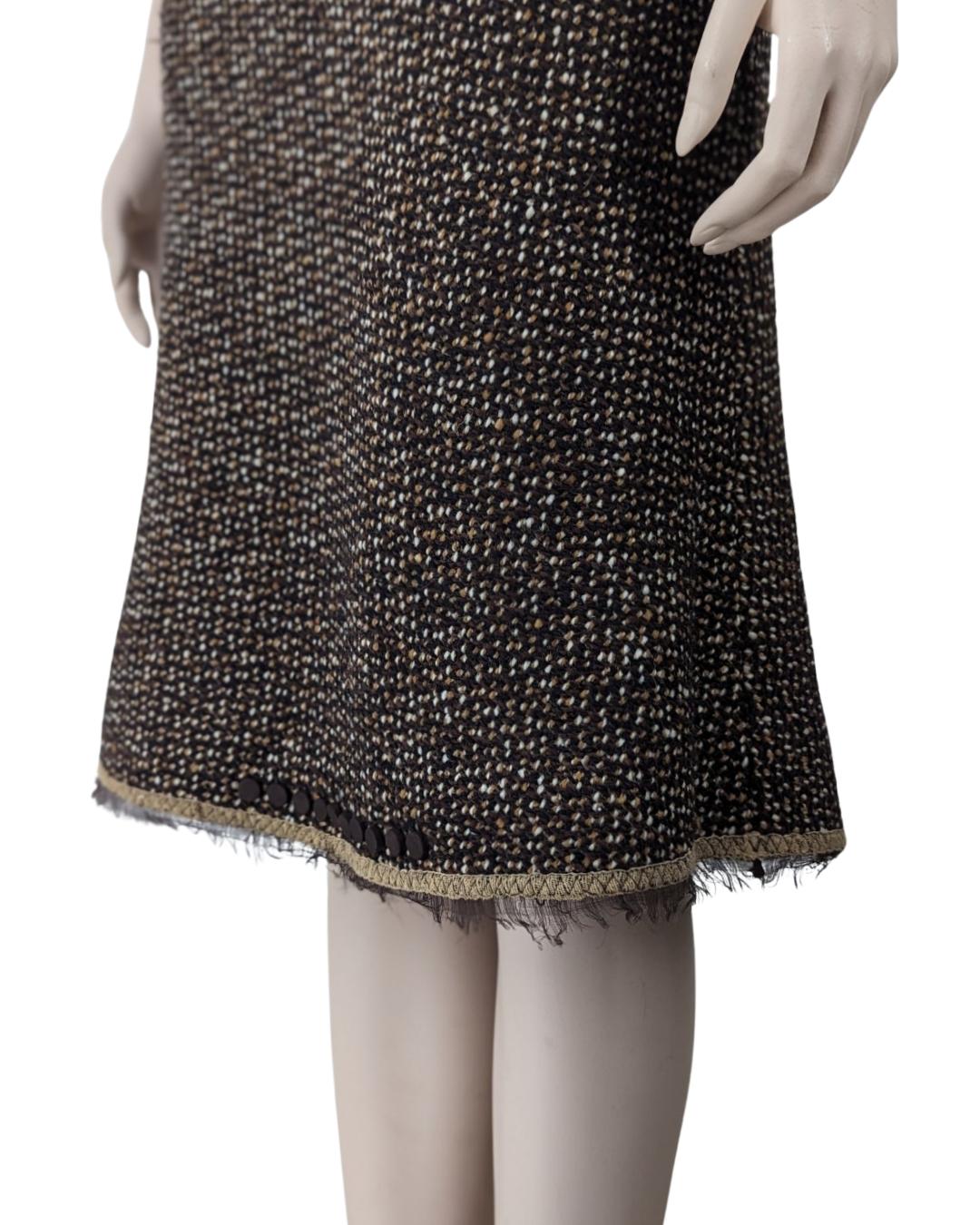Prada Fall 2000 Runway Tweed Dress by Miuccia Prada For Sale 5