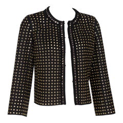 Prada Herbst 2005 Wolle Filz Grommet Jacke Laufsteg Look #15
