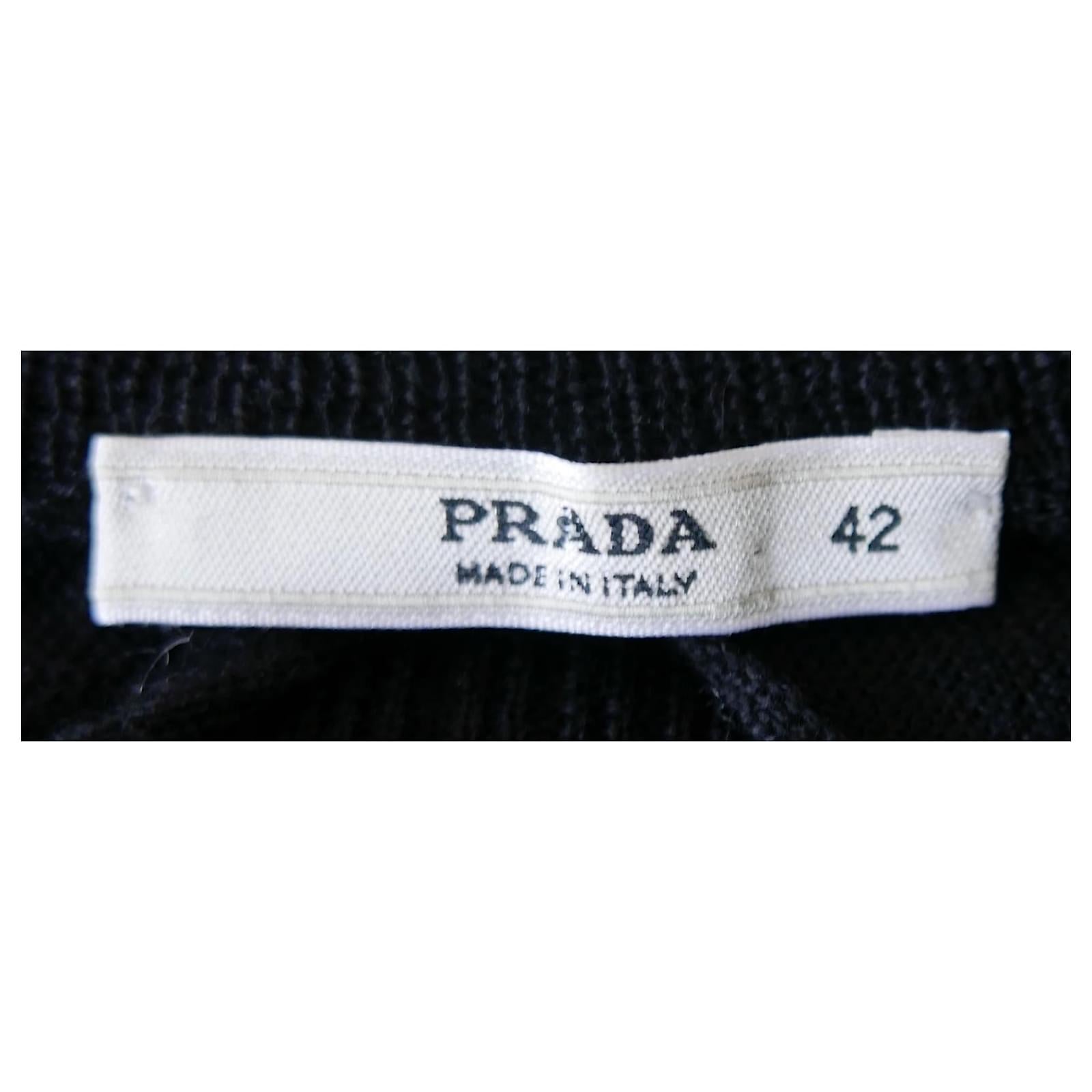 Prada Fall 2006 Silk & Wool Frilled Fine Knit Sweater en vente 2