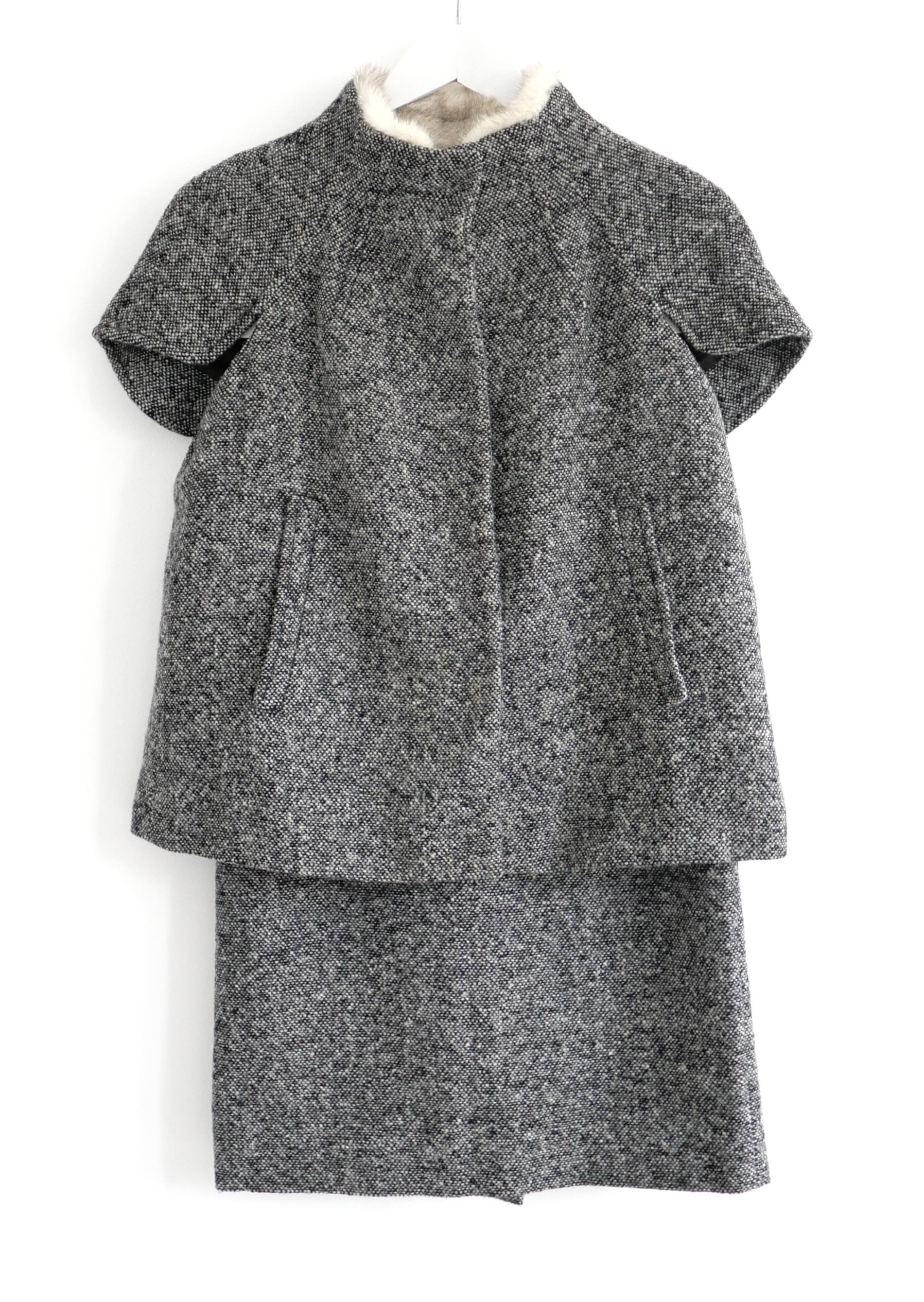 Prada - Automne 2007 - Veste en tweed à col en vison en vente 4