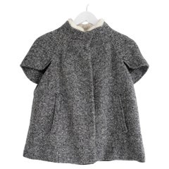 Prada Otoño 2007 Chaqueta de tweed con cuello de visón