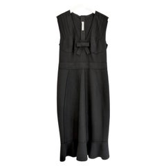 Prada - Automne 2008 - Robe à buste corseté en feutre de laine noir