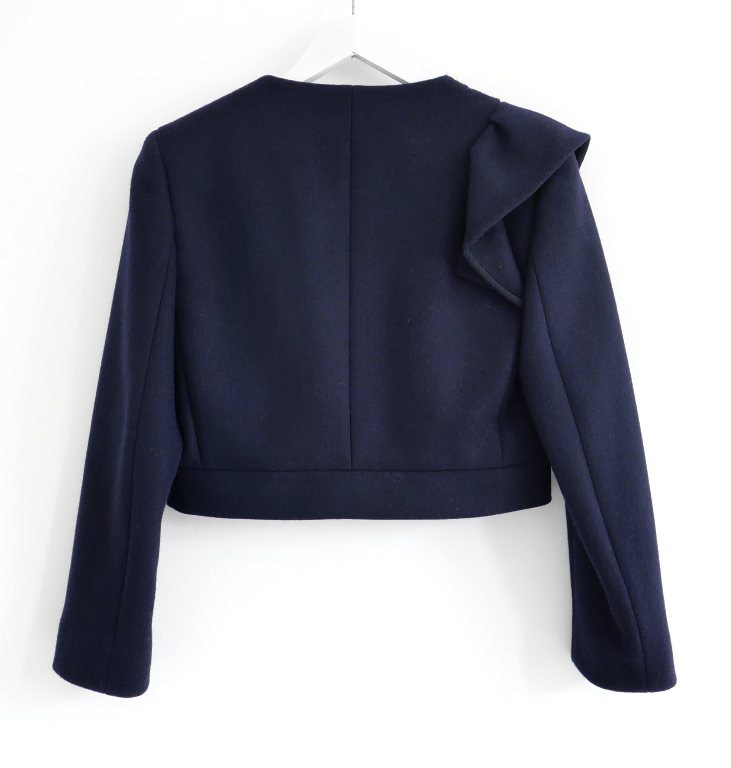 Women's Prada Fall 2008 Lace Trim Cropped Jacket For Sale