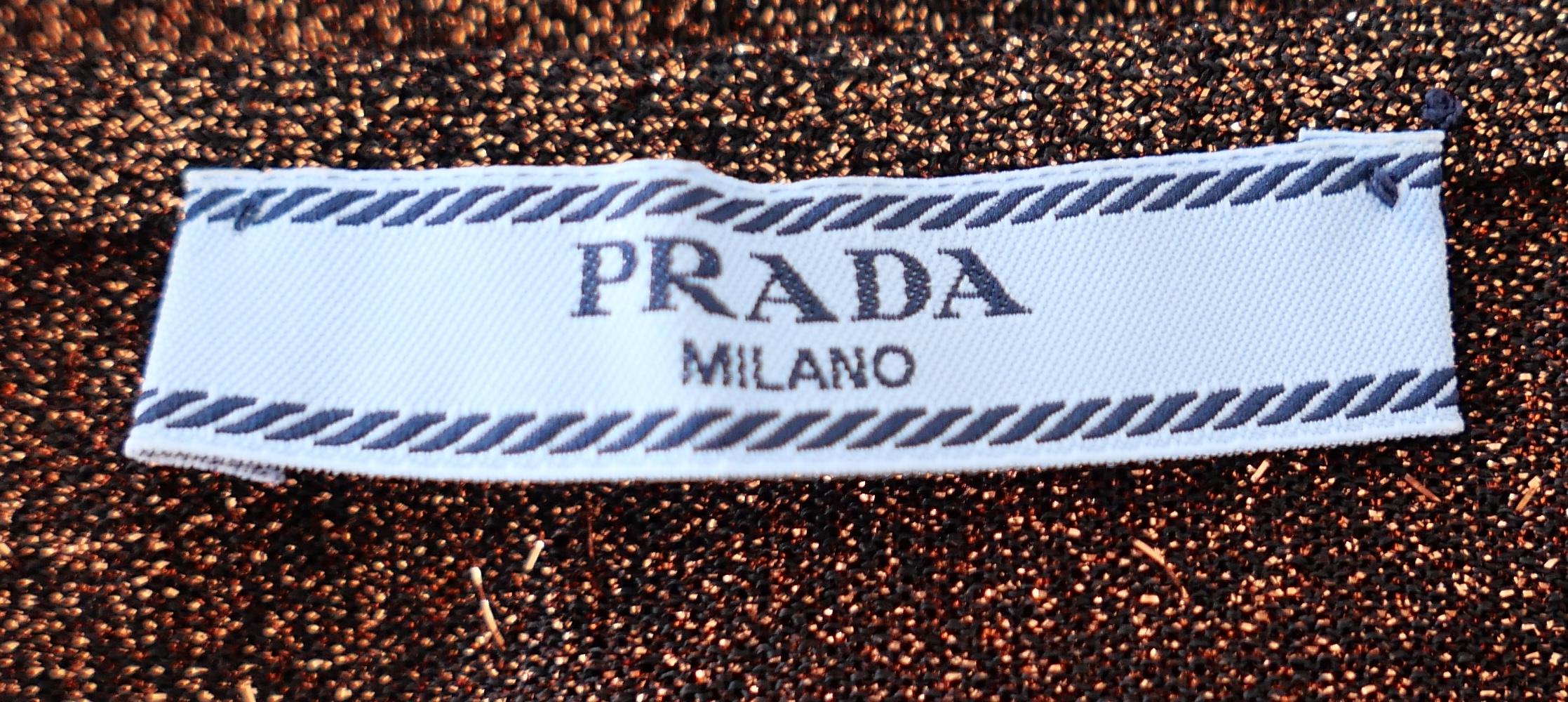 Prada Fall 2011 Lurex Slip Dress Neuf - En vente à London, GB