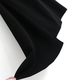 Prada Fall 2013 Black Crepe Asymmetric Skirt