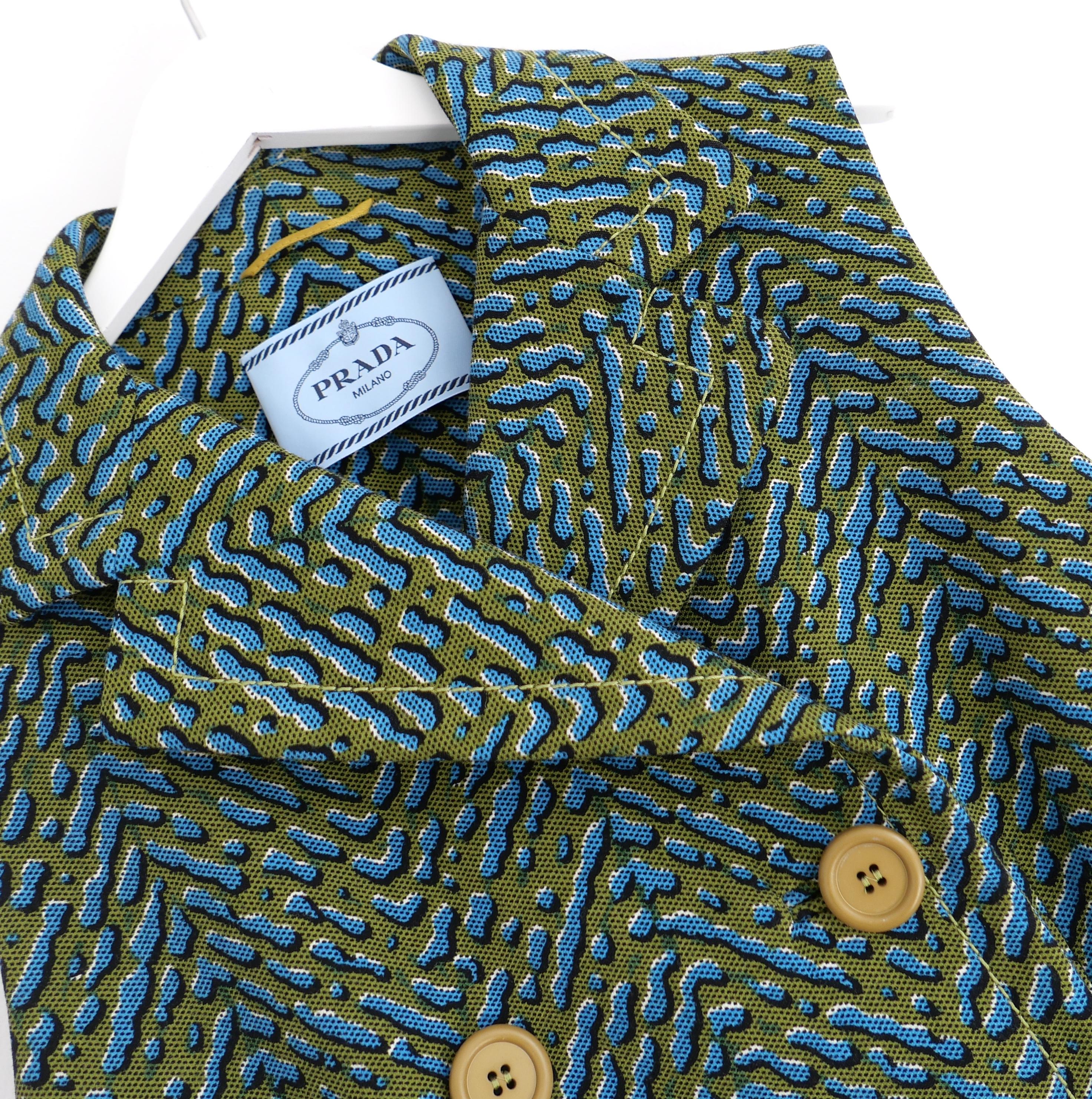 Prada Herbst 2015 Tröpfchen Druck ärmellose Jacke (Schwarz) im Angebot