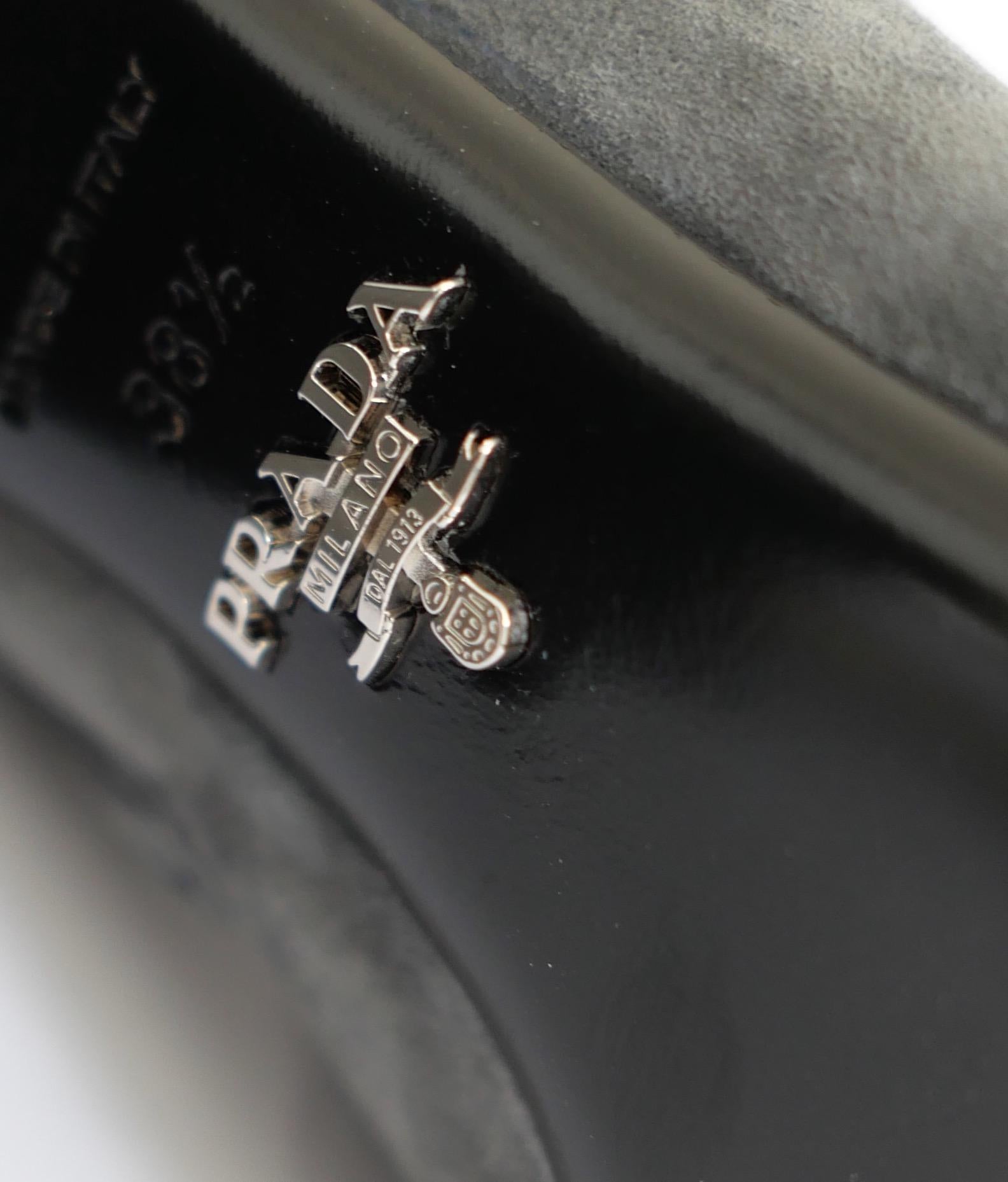 Prada Fall 2015 Grey Suede Over The Knee Boots For Sale 3