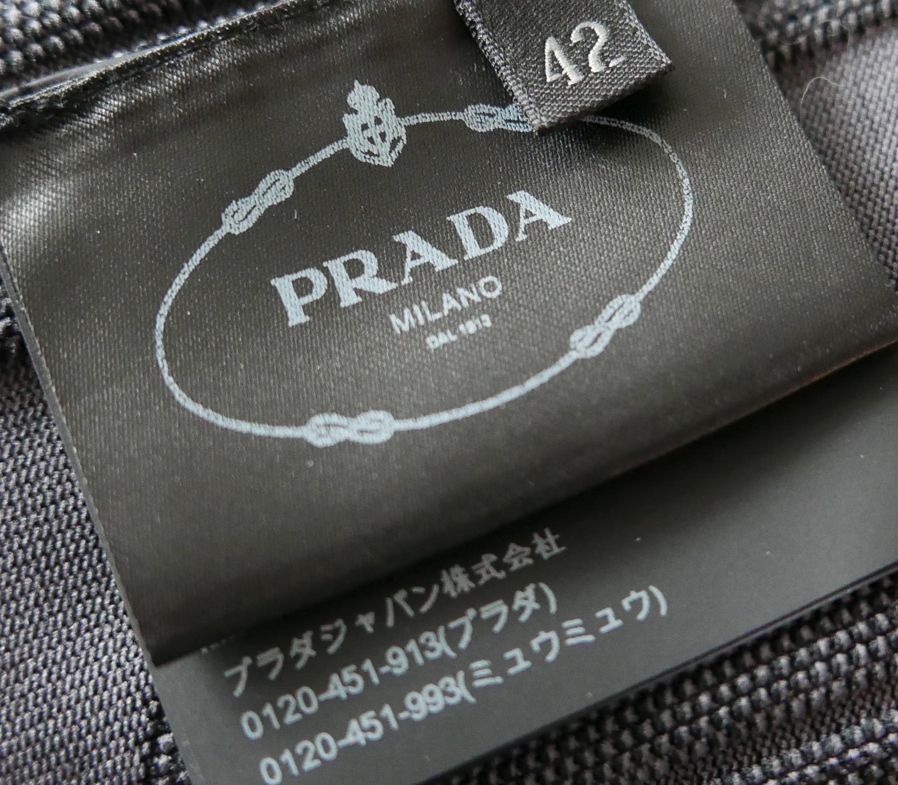 Prada Fall 2018 Logo Circuit Panel Body Con Dress For Sale 2