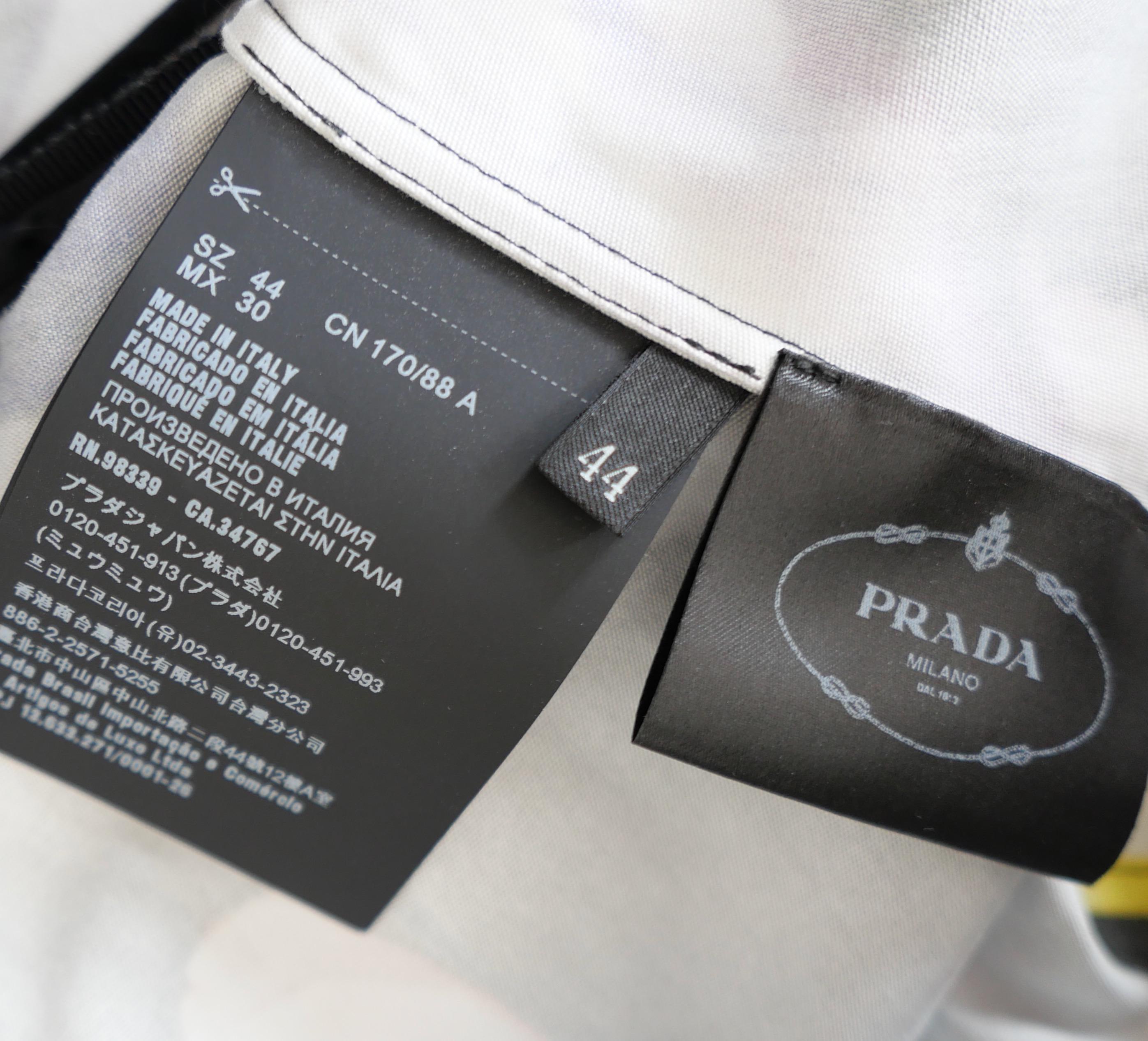 Prada Fall 2019 Silk Flower Embellished Floral Full Skirt Dress 3