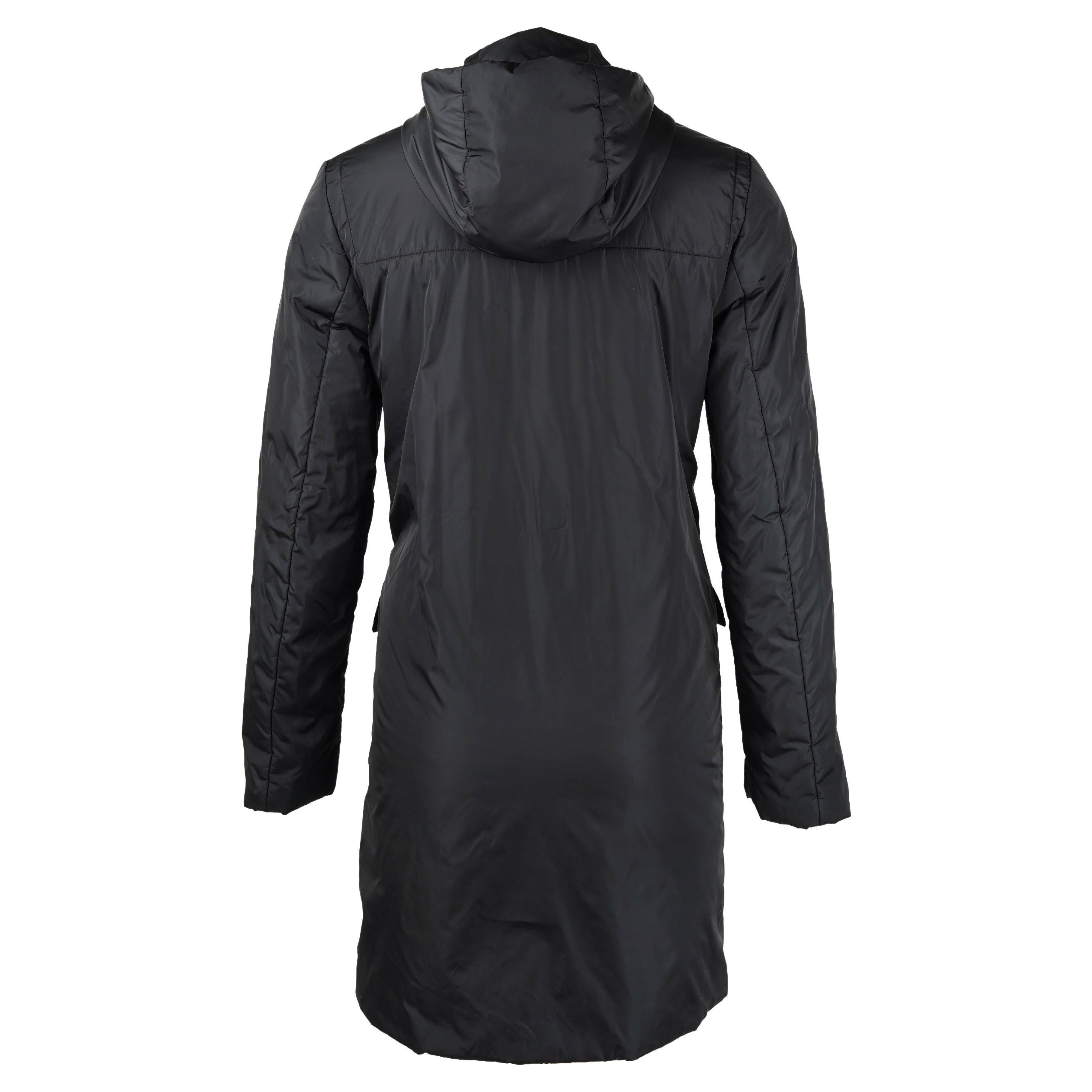 Prada Fall/Winter 1999 Black Nylon Buckle Coat - IT 40 Bon état - En vente à Berlin, DE