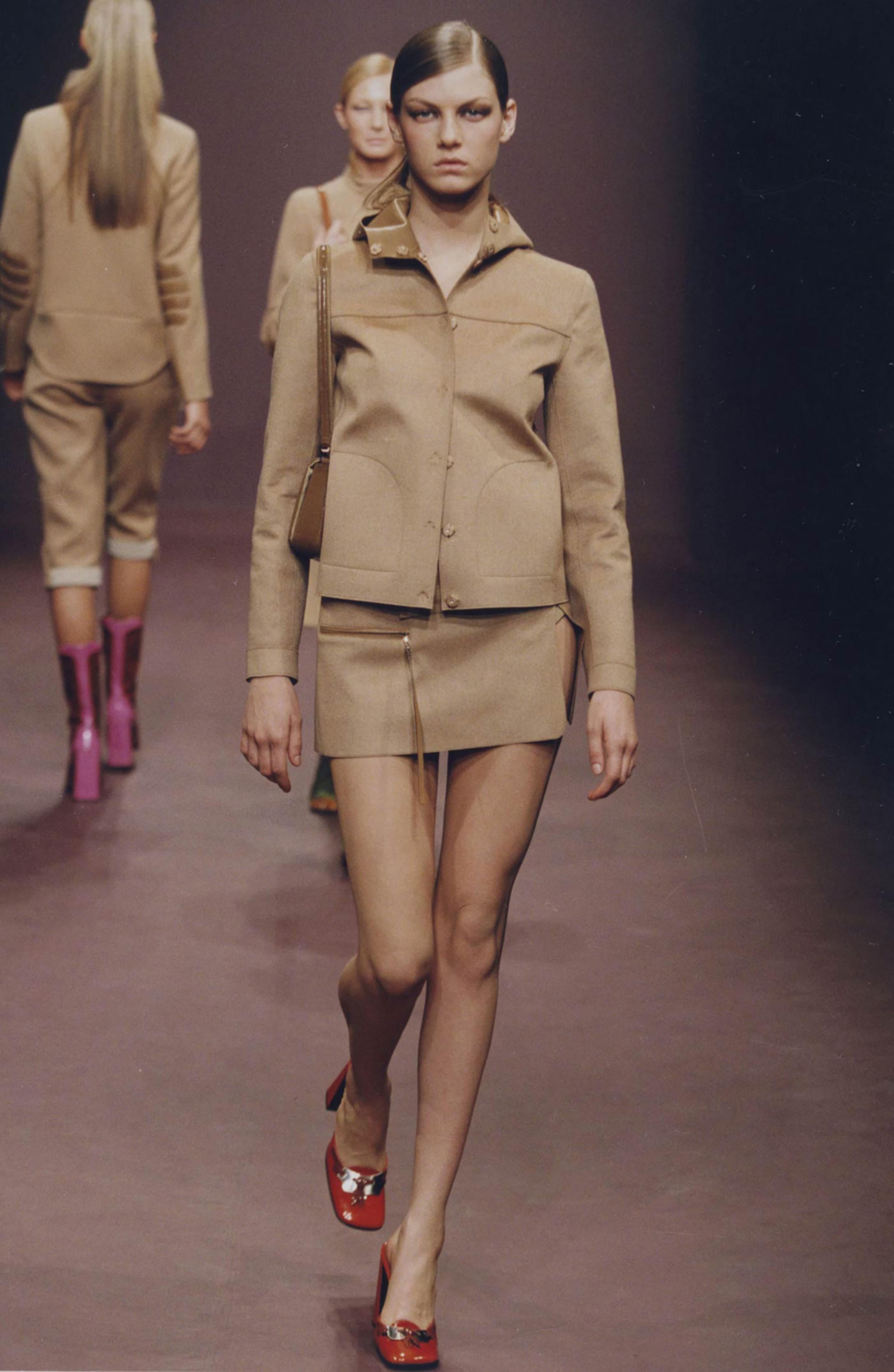 Prada Fall/Winter 1999 Military-Inspired Straight-Leg Trousers For Sale 7