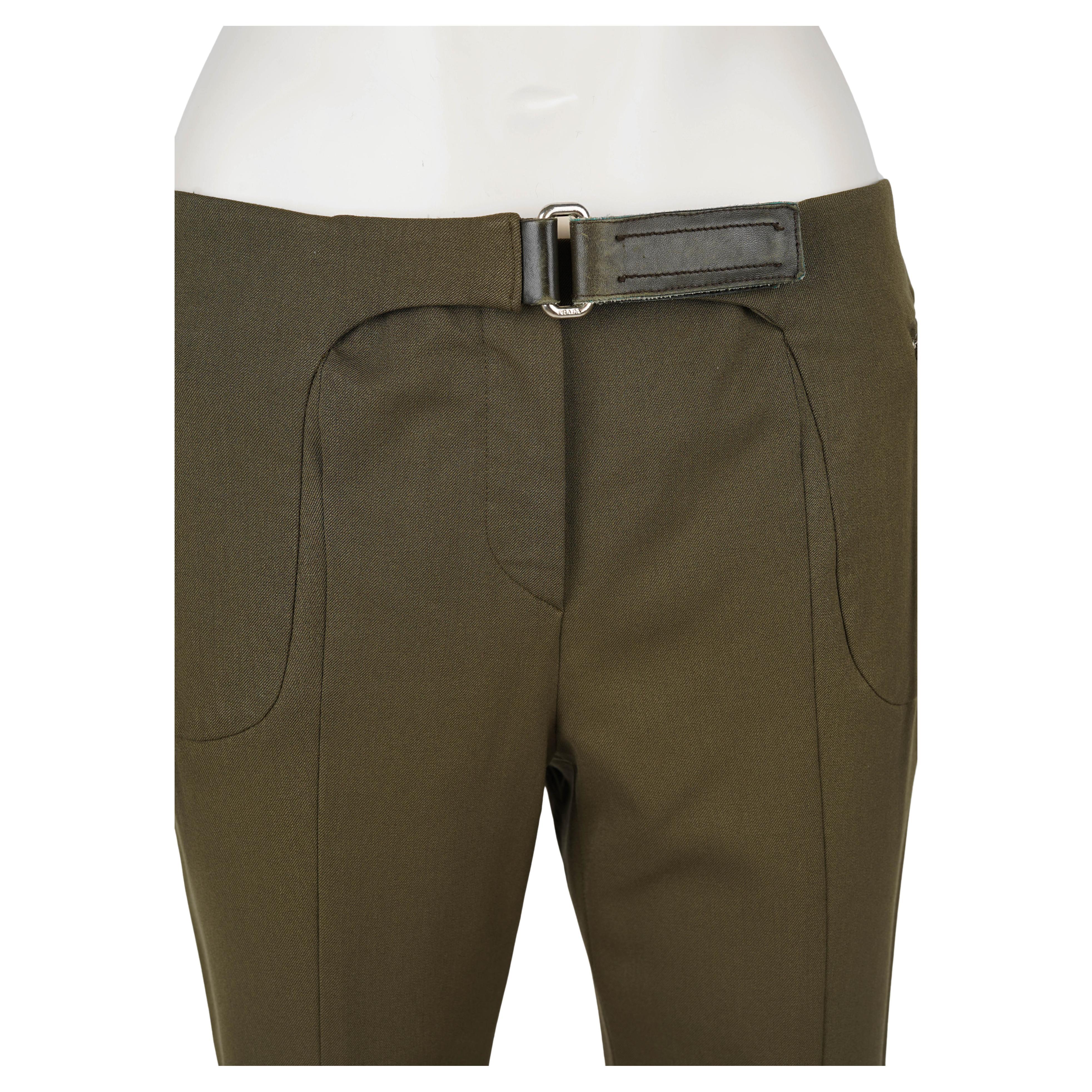 Prada Fall/Winter 1999 Military-Inspired Straight-Leg Trousers For Sale 1