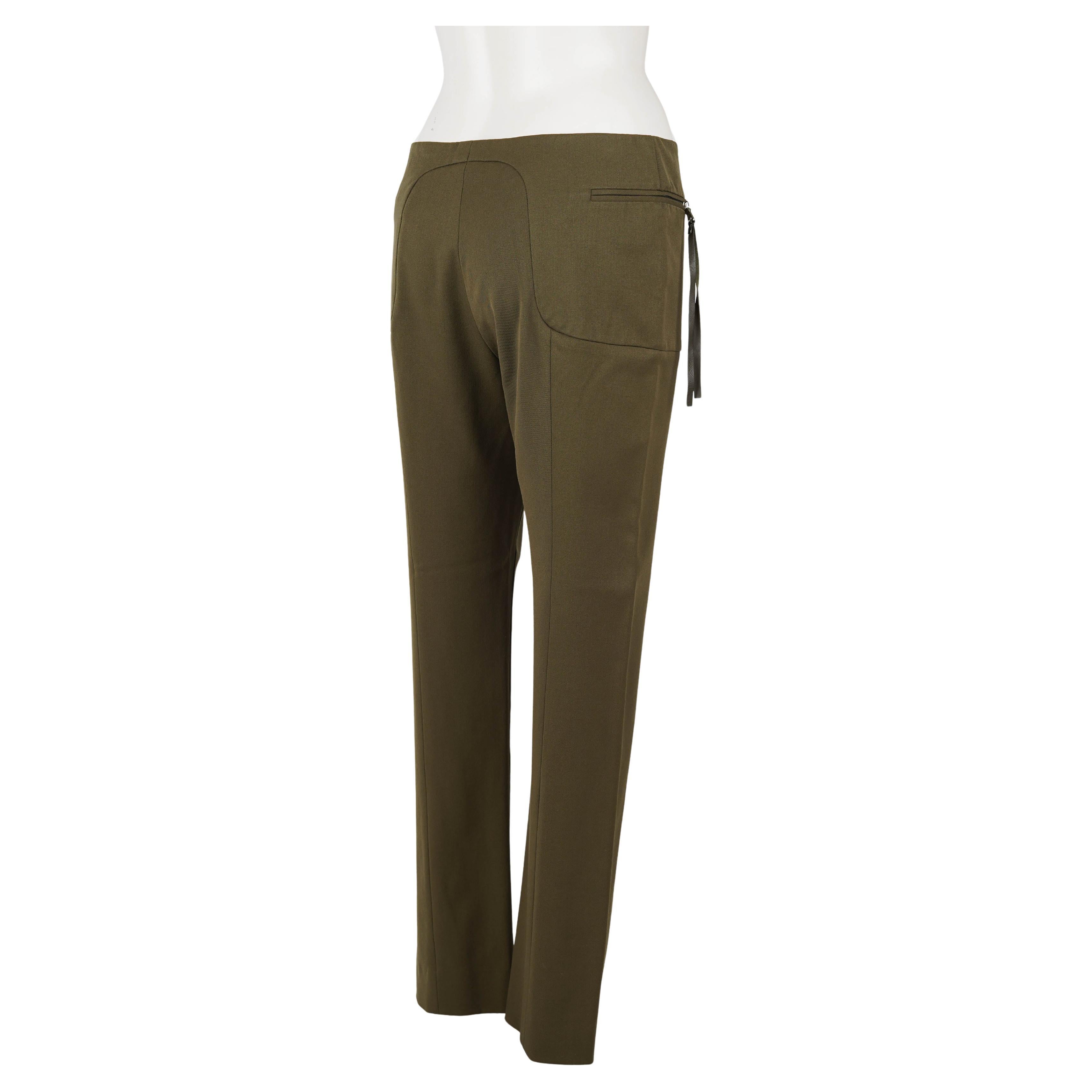 Prada Fall/Winter 1999 Military-Inspired Straight-Leg Trousers For Sale 4