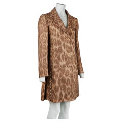 Prada Autunno/Inverno 2006: Cappotto Leopardato Jacquard IT 40