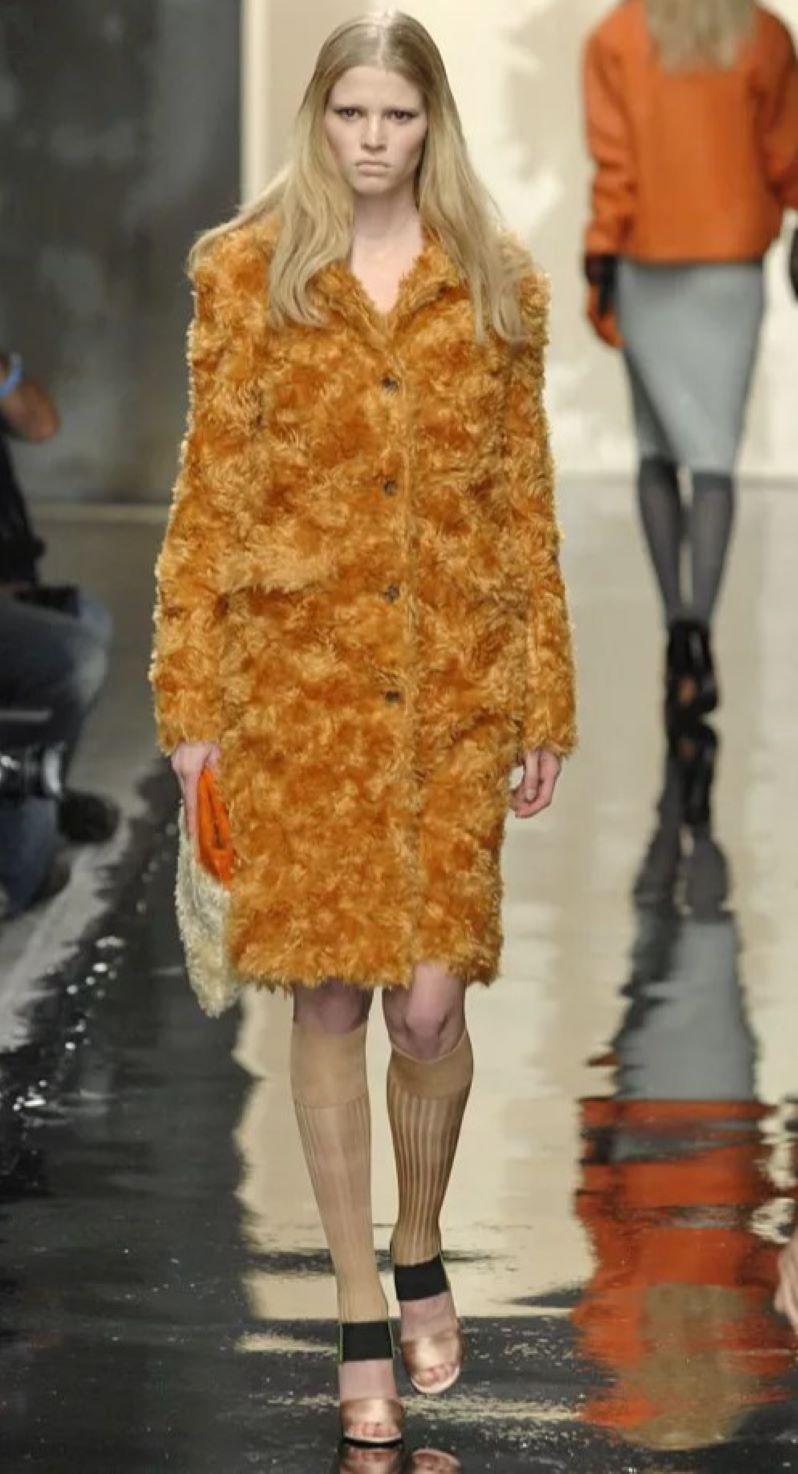 Prada Fall Winter 2007 Faux-Fur Beige Coat 16