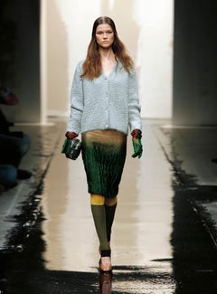 Prada Fall/Winter 2007 Runway Ombré Textured Skirt