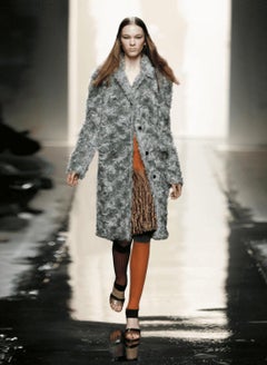 Prada Fall Winter 2011 curly shearling mohair faux fur jacket
