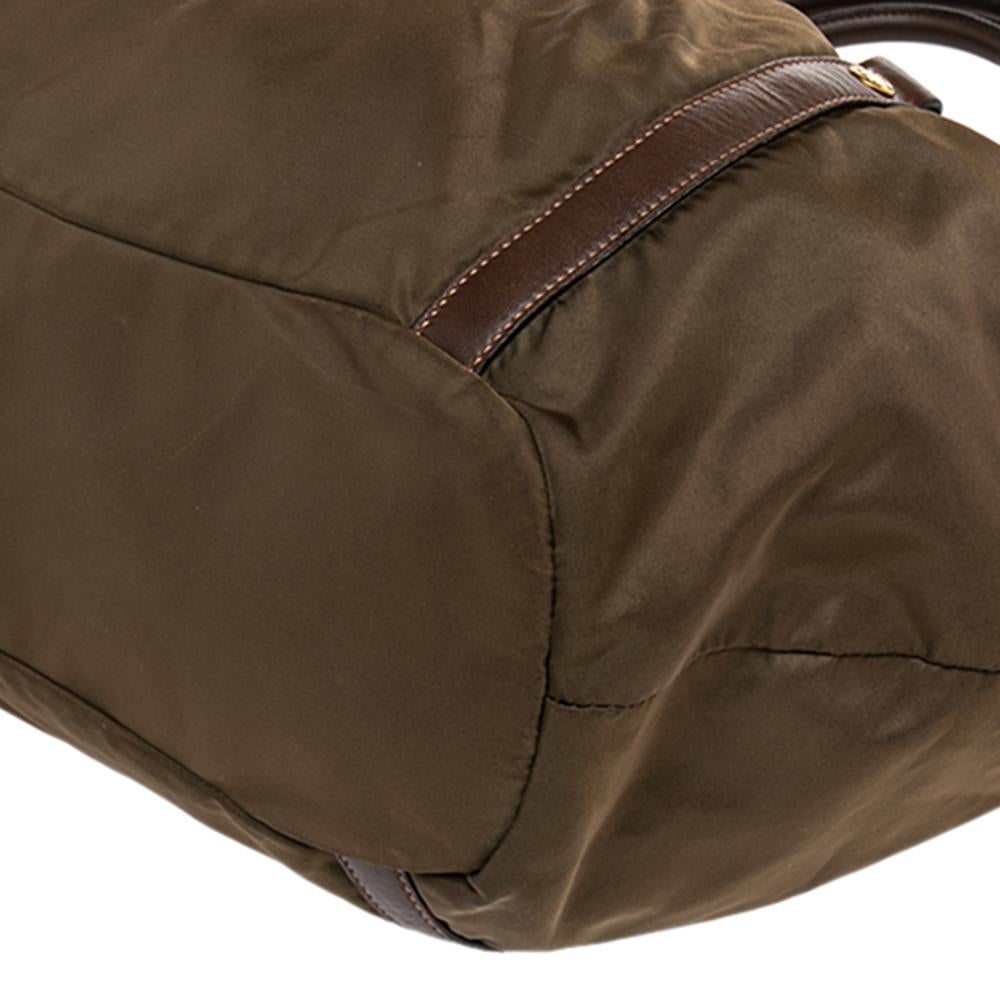 Women's Prada Fatigue Green Nylon Shoulder Bag