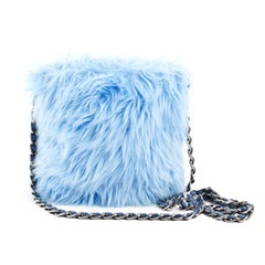 Prada Faux Fur Chain Crossbody Bag