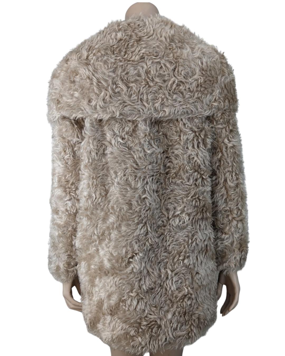 Prada Faux Fur Coat For Sale 6