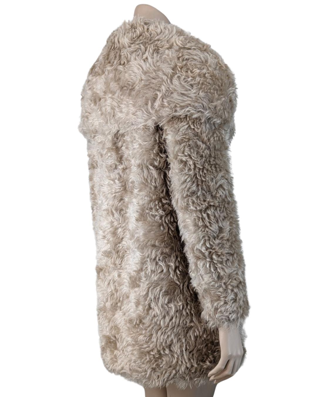Prada Faux Fur Coat For Sale 9