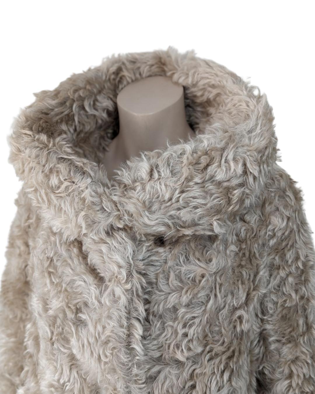 Prada Faux Fur Coat For Sale 10