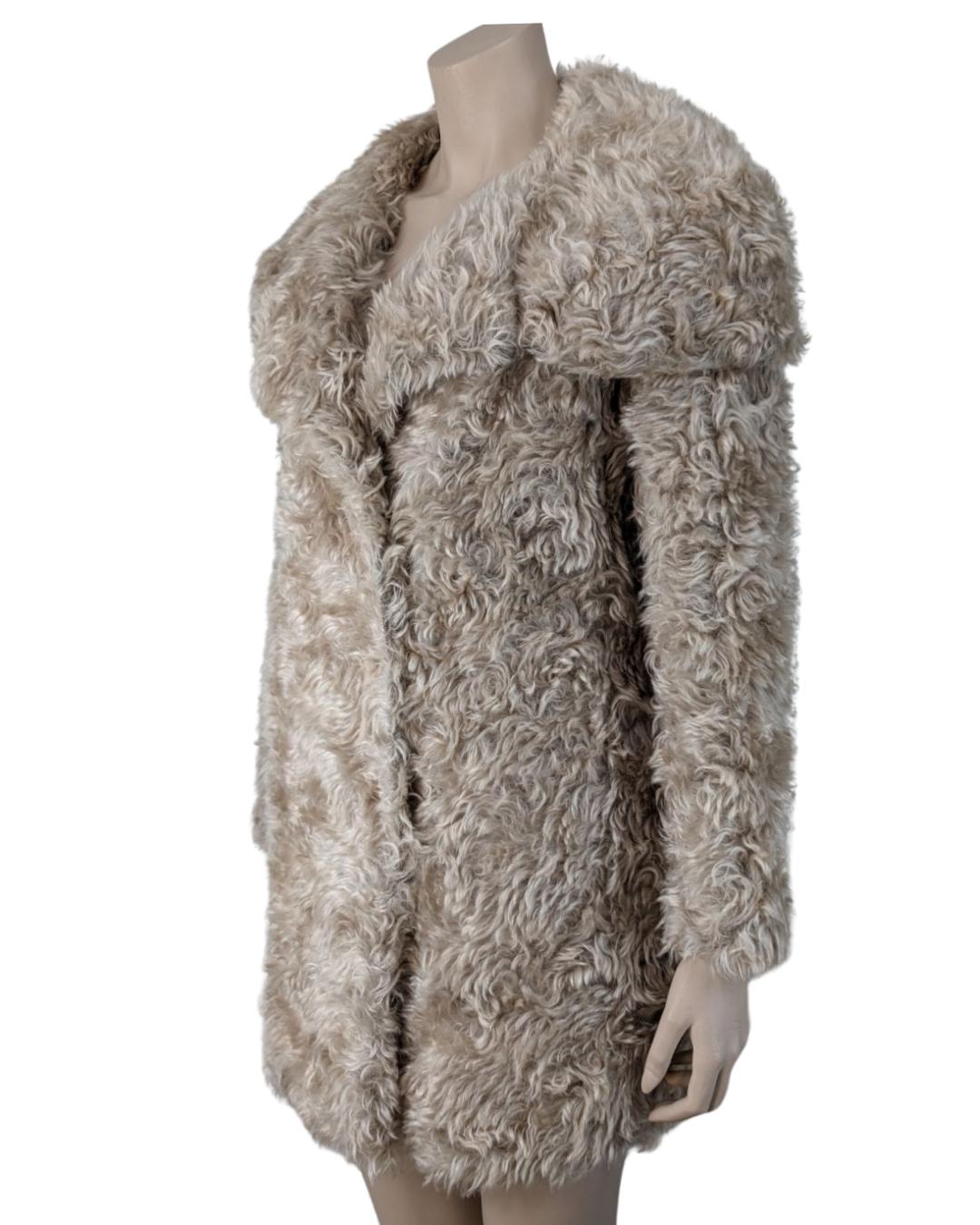 Prada Faux Fur Coat For Sale 11