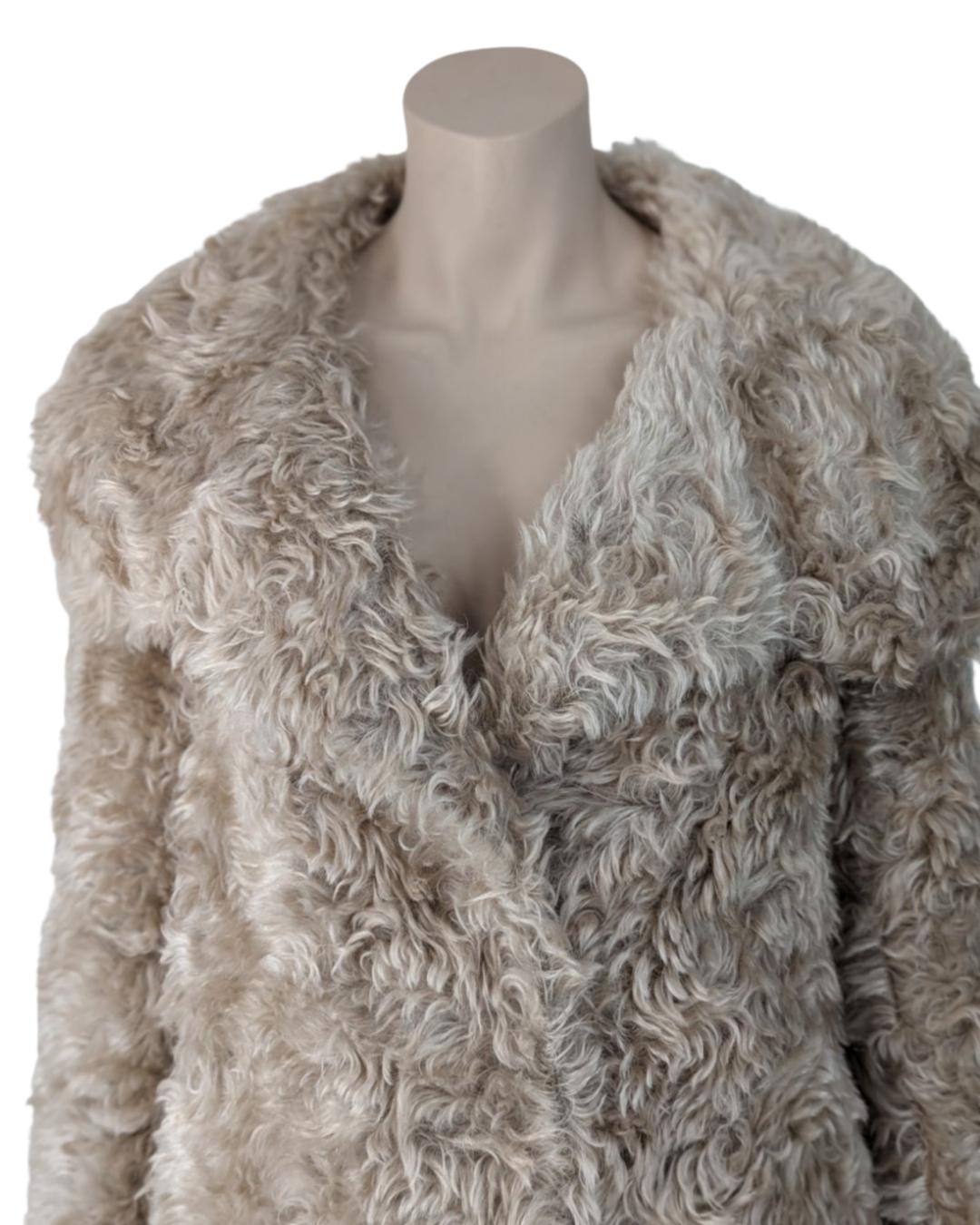 Prada Faux Fur Coat For Sale 12