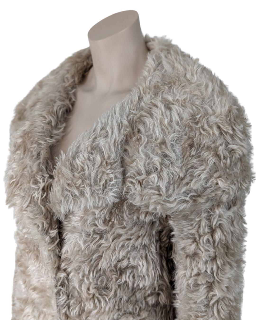 Prada Faux Fur Coat For Sale 13