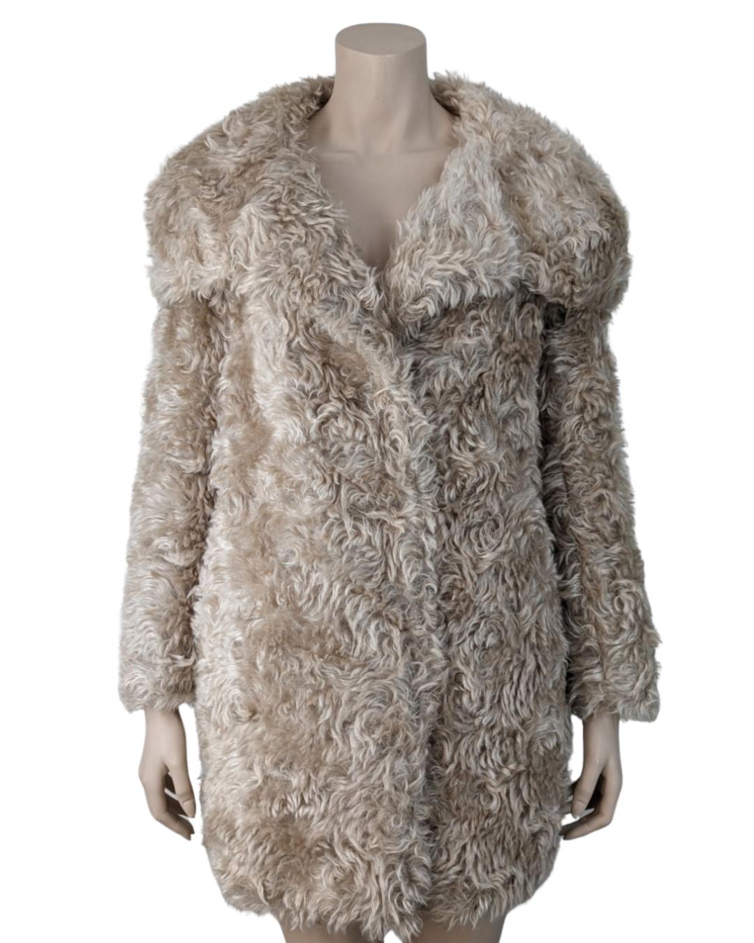Prada Faux Fur Coat For Sale 14