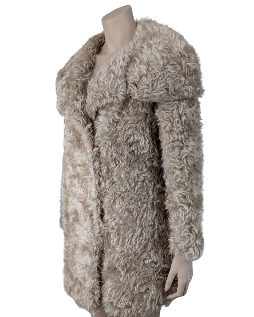 Prada Faux Fur Coat For Sale 2