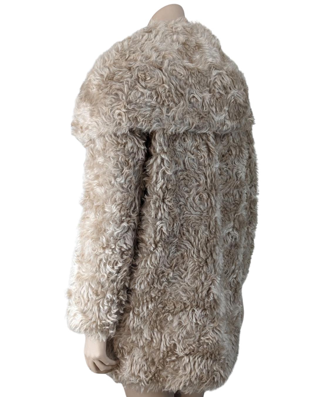 Prada Faux Fur Coat For Sale 3