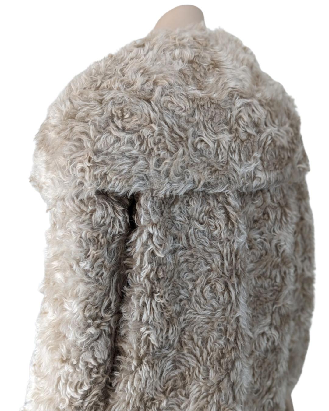Prada Faux Fur Coat For Sale 5