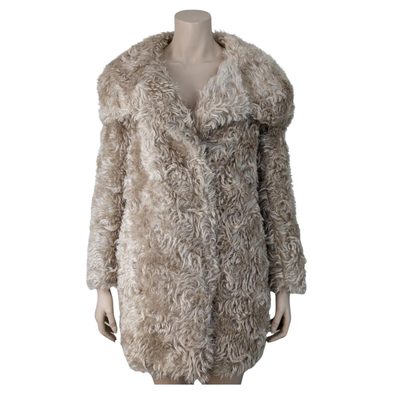 Prada Faux Fur Coat For Sale