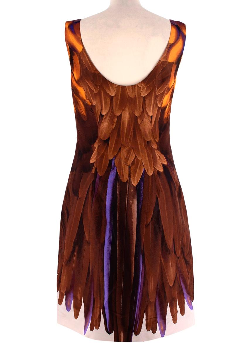 prada feather dress