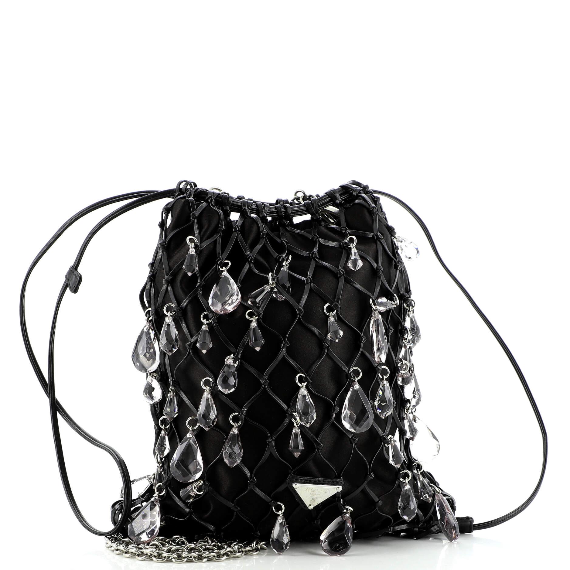 prada fishnet bag