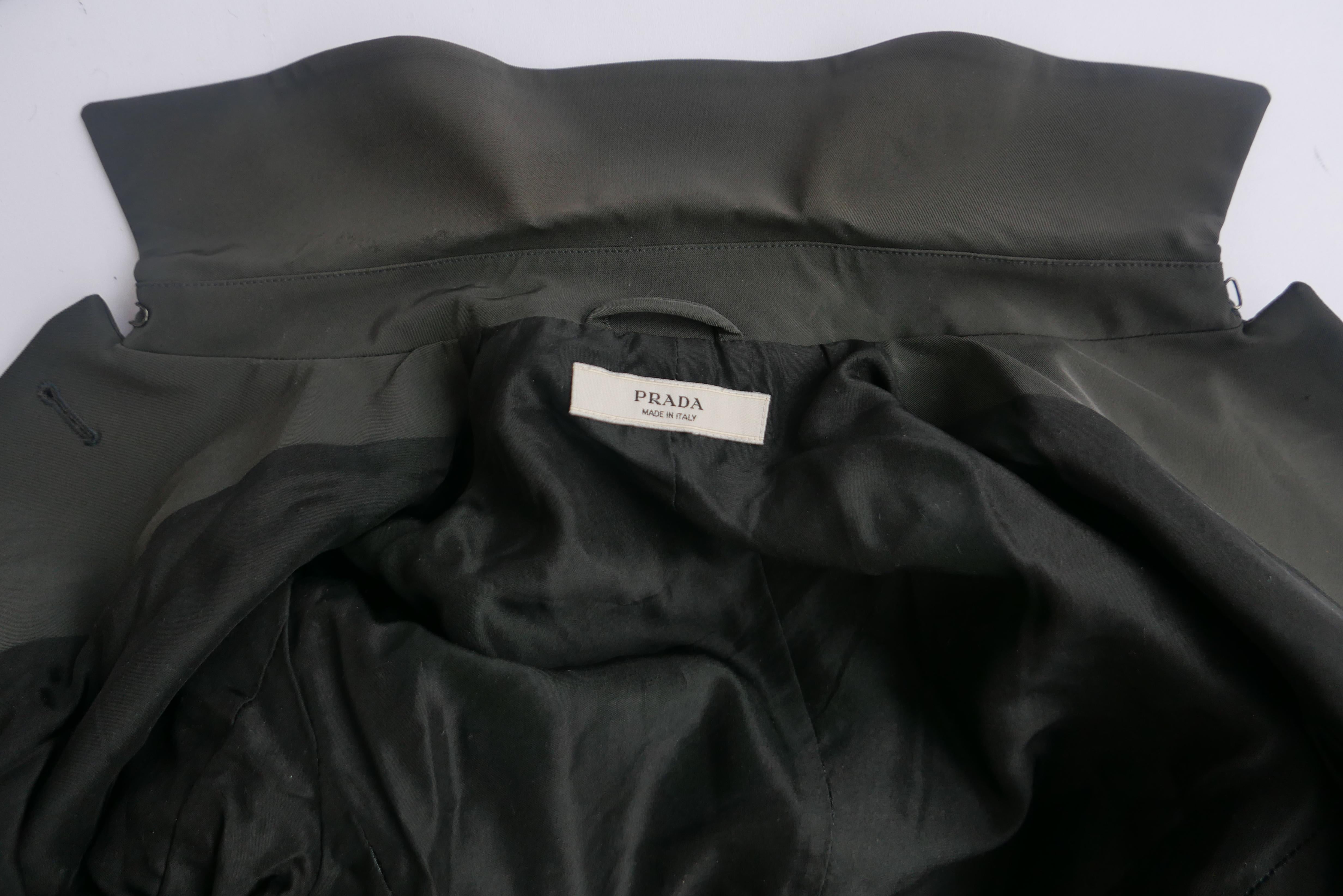 Prada Fitted Jacket 38 Dark Grey  3
