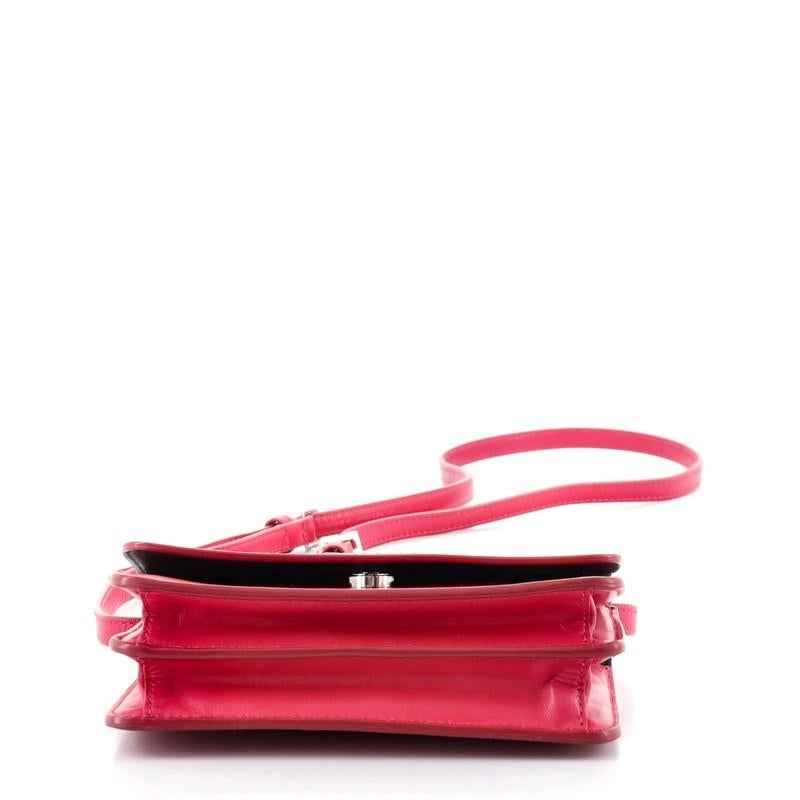 Prada Flap Crossbody Bag Box Calf Mini In Good Condition In NY, NY