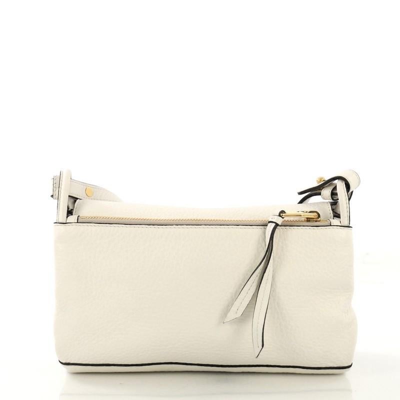 Prada Flap Crossbody Bag Vitello Daino Small In Good Condition In NY, NY