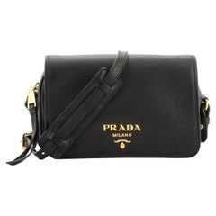 Prada Flap Crossbody Bag Vitello Daino Small