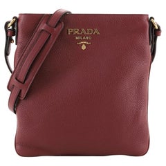 Prada Flat Crossbody Bag Vitello Daino Small