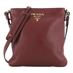 Prada Flat Crossbody Bag Vitello Daino Small