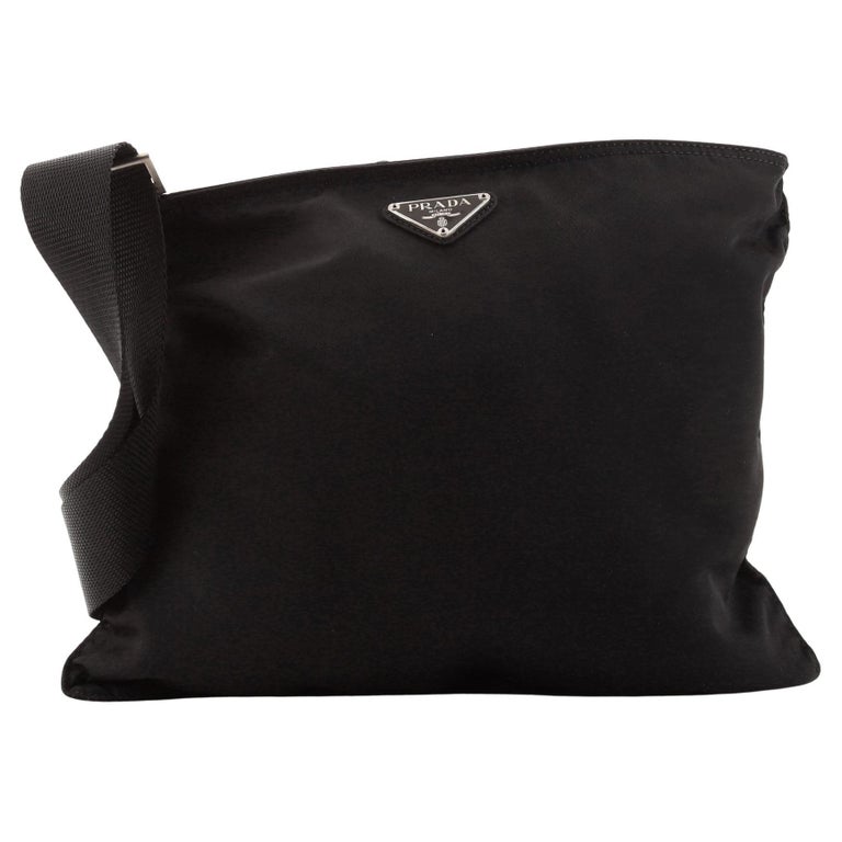 Prada Flat Messenger Bag Tessuto Medium at 1stDibs