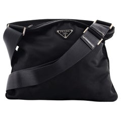 Prada Flat Messenger Bag Tessuto Medium