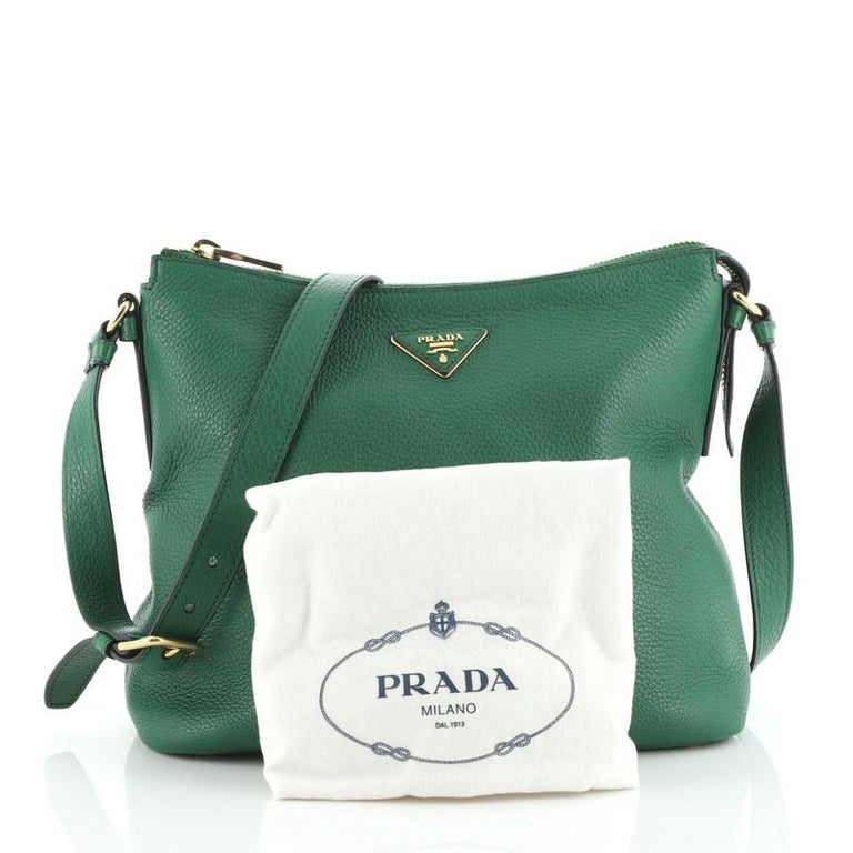 Prada Flat Messenger Bag Vitello Daino Medium at 1stDibs