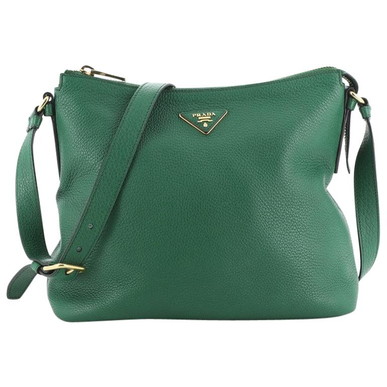 Prada Flat Messenger Bag Vitello Daino Medium at 1stDibs