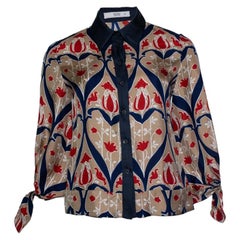 Prada, Bluse mit Blumenmuster und Schleifen
