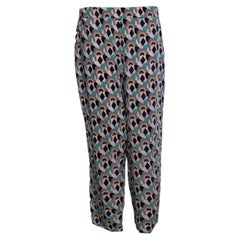 Prada, floral printed pantalon in pastel colours